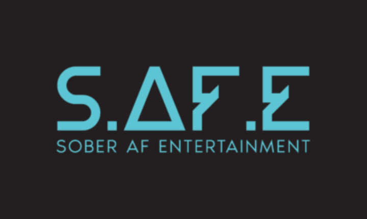 logo for sober AF entertainment